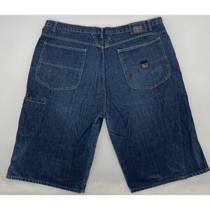 VTG Y2K Marithe Francois Girbaud Shorts Mens 44‎ Blue Denim HipHop Skater Jorts